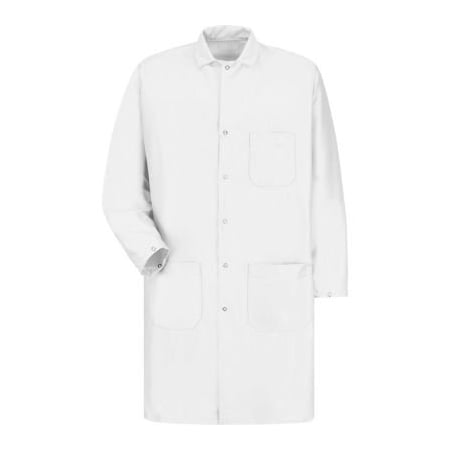 Vf Imagewear Red Kap  Unisex ESD/Anti-Static Tech Coat, White, Polyester/Nylon, 2XL KK28WHRGXXL